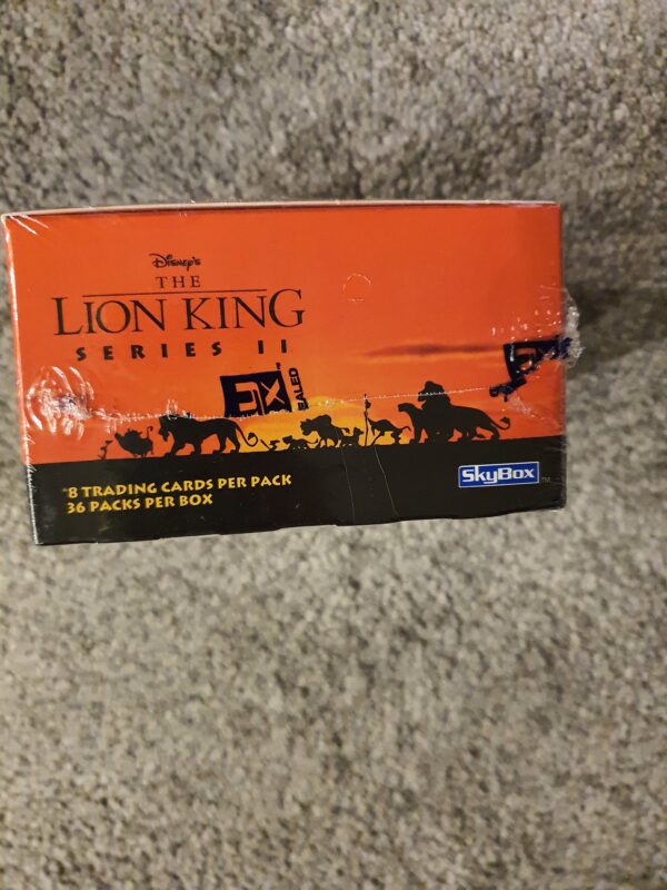 ⁦The Lion King Series 2 Factory Sealed Box Trading Cards 1994 Skybox 36 Packs⁩ - الصورة ⁦2⁩