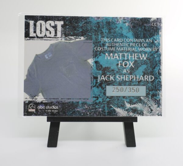 ⁦Lost Relics Matthew Fox as Jack Shephard Relic Costume Card CC1 #250/350⁩ - الصورة ⁦2⁩