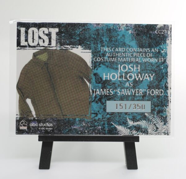⁦Lost Relics Josh Holloway as "Sawyer" Ford Relic Costume Card CC21 #151/350⁩ - الصورة ⁦2⁩