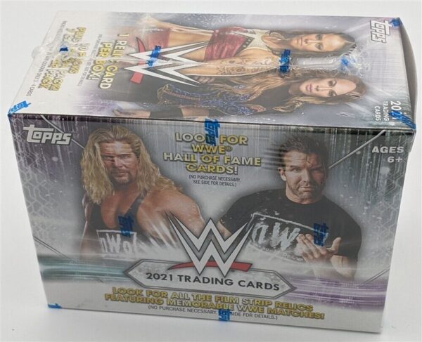 ⁦Factory Sealed 2021 Topps WWE Wrestling Cards 11 Pack⁩ - الصورة ⁦2⁩