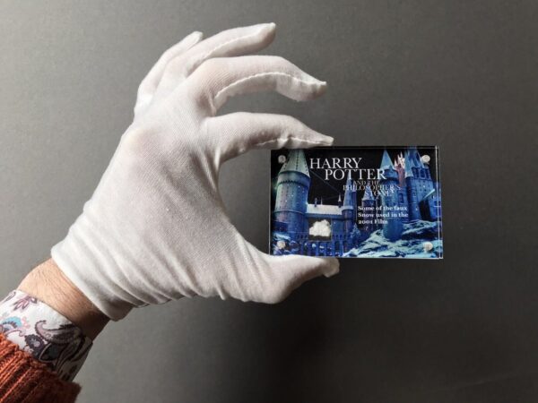 HARRY POTTER - RARE MINI PROP DISPLAY WITH FAUX SNOW USED ON THE SET