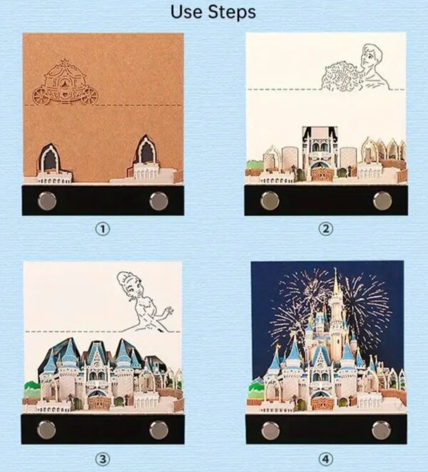 ⁦3D fairy tale castle scratch pad⁩ - الصورة ⁦3⁩